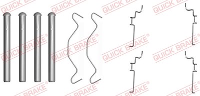 Quick Brake Zubehörsatz, Scheibenbremsbelag [Hersteller-Nr. 109-1683] für Mitsubishi, Toyota von QUICK BRAKE