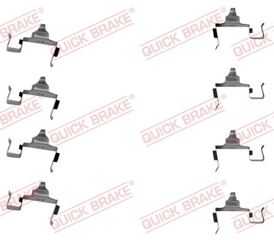 Quick Brake Zubehörsatz, Scheibenbremsbelag [Hersteller-Nr. 109-1697] für Kia von QUICK BRAKE