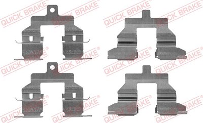 Quick Brake Zubehörsatz, Scheibenbremsbelag [Hersteller-Nr. 109-1737] für Nissan, Renault von QUICK BRAKE