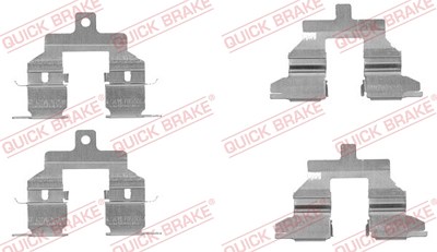 Quick Brake Zubehörsatz, Scheibenbremsbelag [Hersteller-Nr. 109-1737] für Nissan, Renault von QUICK BRAKE