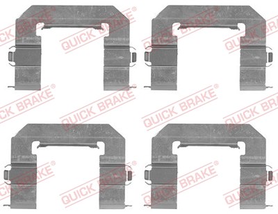 Quick Brake Zubehörsatz, Scheibenbremsbelag [Hersteller-Nr. 109-1761] für Chevrolet, Opel von QUICK BRAKE