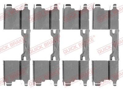 Quick Brake Zubehörsatz, Scheibenbremsbelag [Hersteller-Nr. 109-1762] für Citroën, Mercedes-Benz, Peugeot, VW von QUICK BRAKE