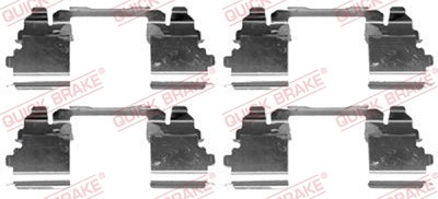 Quick Brake Zubehörsatz, Scheibenbremsbelag [Hersteller-Nr. 109-1768] für Iveco, Nissan von QUICK BRAKE