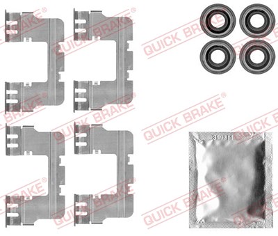 Quick Brake Zubehörsatz, Scheibenbremsbelag [Hersteller-Nr. 109-1785] für Lancia, Chrysler von QUICK BRAKE