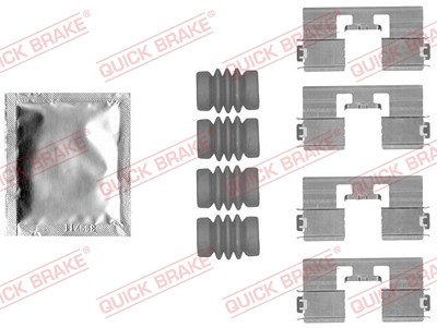 Quick Brake Zubehörsatz, Scheibenbremsbelag [Hersteller-Nr. 109-1818] für Chevrolet, Citroën, Opel, Vauxhall von QUICK BRAKE