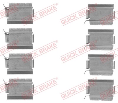 Quick Brake Zubehörsatz, Scheibenbremsbelag [Hersteller-Nr. 109-1820] für Dodge, Lancia, Fiat, Chrysler von QUICK BRAKE