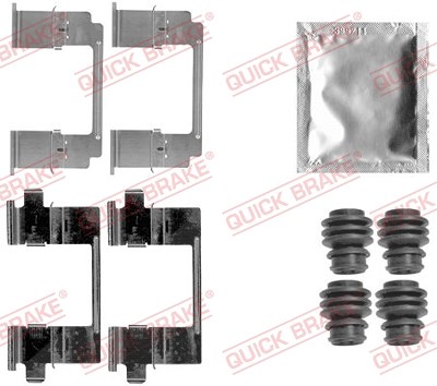 Quick Brake Zubehörsatz, Scheibenbremsbelag [Hersteller-Nr. 109-1840] für Honda von QUICK BRAKE