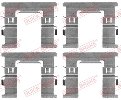 Quick Brake Zubehörsatz, Scheibenbremsbelag [Hersteller-Nr. 109-1869] für Mitsubishi von QUICK BRAKE