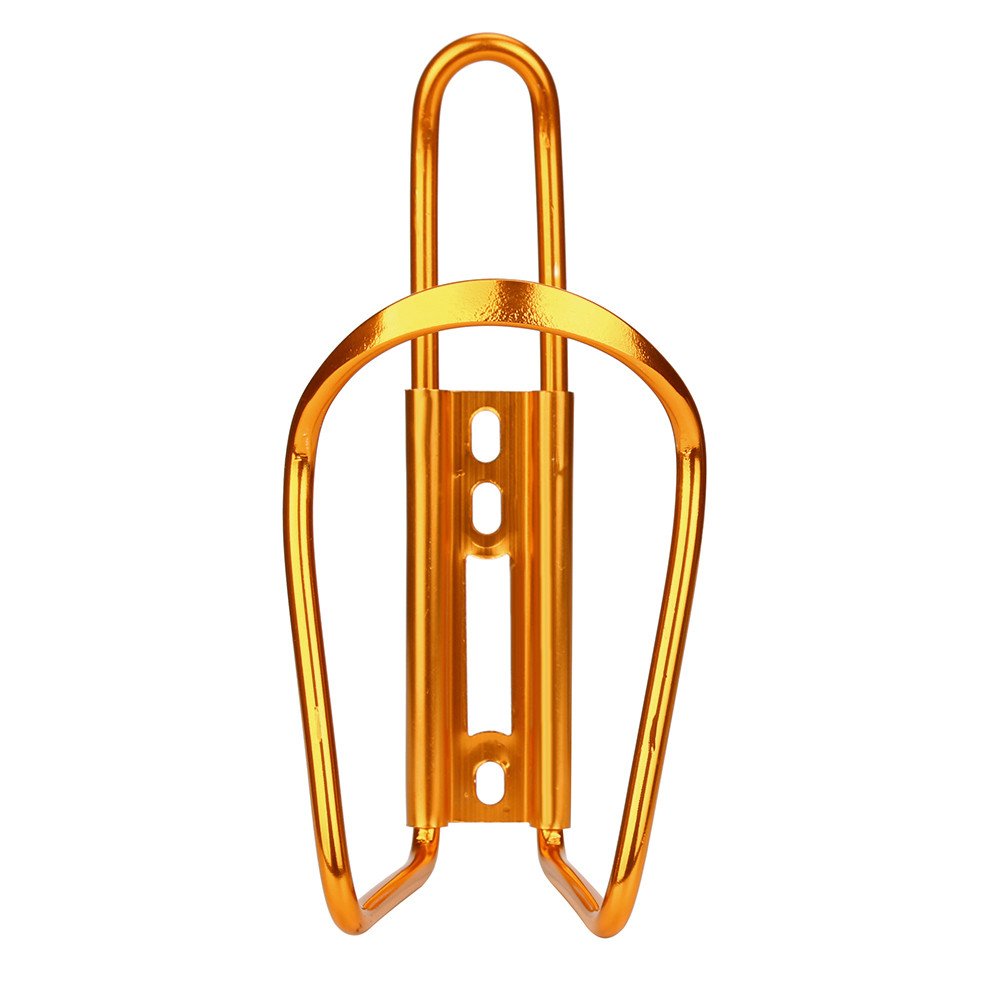 Fahrradständer Wassergetränk Alulegierung Halter für Fahrräder Radfahren Käfig Zubehör Licht Fahrrad Kinder (Gold, One Size) von QUINTRA