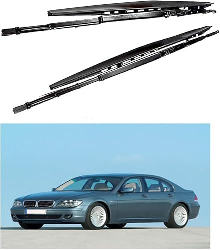 Scheibenwischer für BMW Serie 7 E65 E66 E67 E68 2001-2008 Vorne Hinten Wischerblätter Bürsten CutterZubehör J Hook Windschutzscheibe von QUNINE