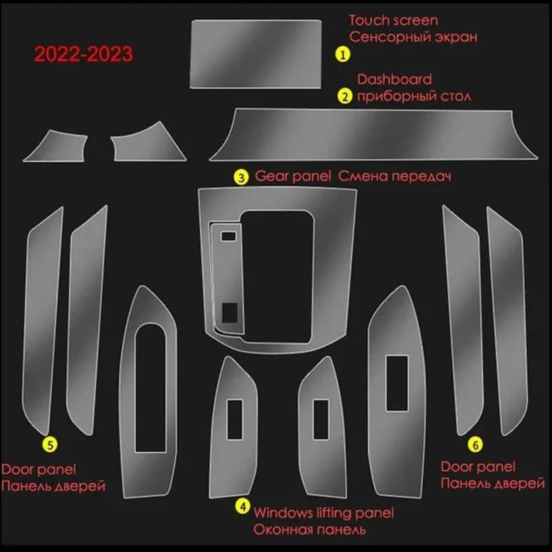 TPU-Schutzfolie für die Mittelsteuerung, Navigation, Touchscreen, Armaturenbrettfolie, für Mazda CX5 CX-5 2017–2023, Autozubehör von QUNZHUOYA