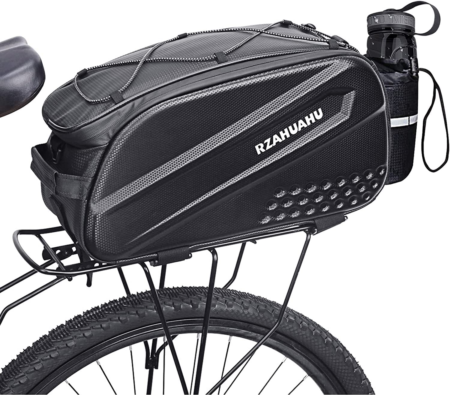 QUOTRE Fahrrad Gepäckträgertasche, 10L Fahrradtaschen für Gepäckträger mit Tragegriff und Schultergurt Fahrrad Radfahren Rücksitztasche, Multifunktion Transporttasche Gepäcktasche von QUOTRE