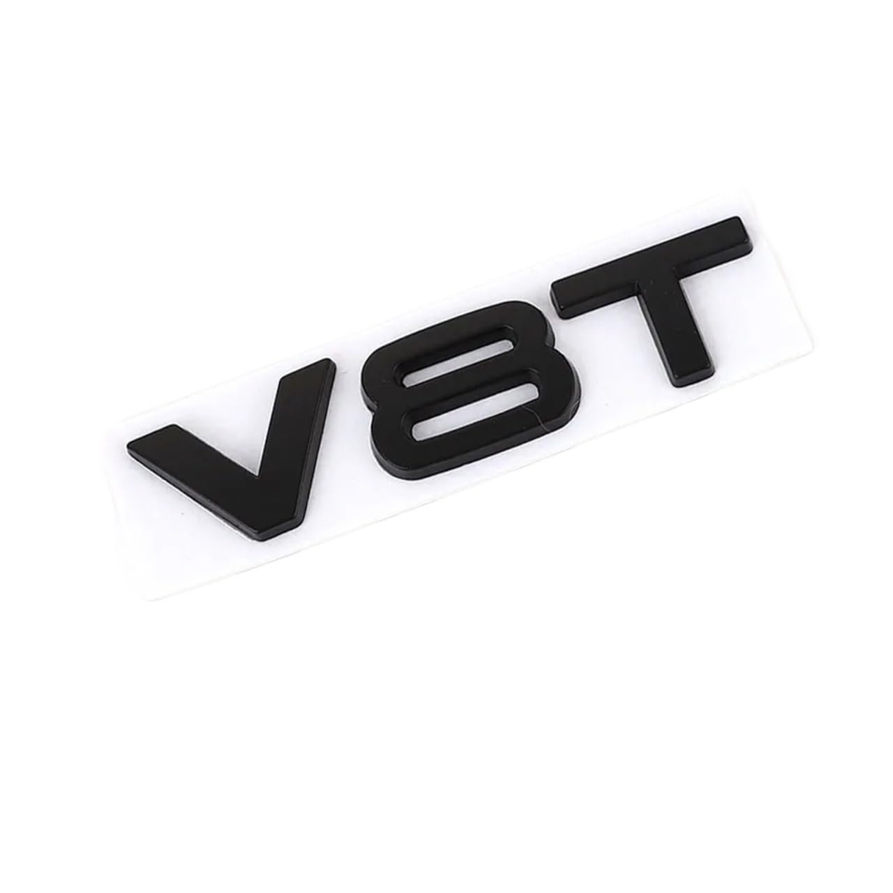 Autoaufkleber 3D V6T V8T Logo Metall Emblem Abzeichen Aufkleber Verschiebung Aufkleber Kompatibel mit S3 S4 S5 S6 S7 S8 A4L A5 A6L A7 Q3 Q5 Q7(Black V8T) von QUPXBE