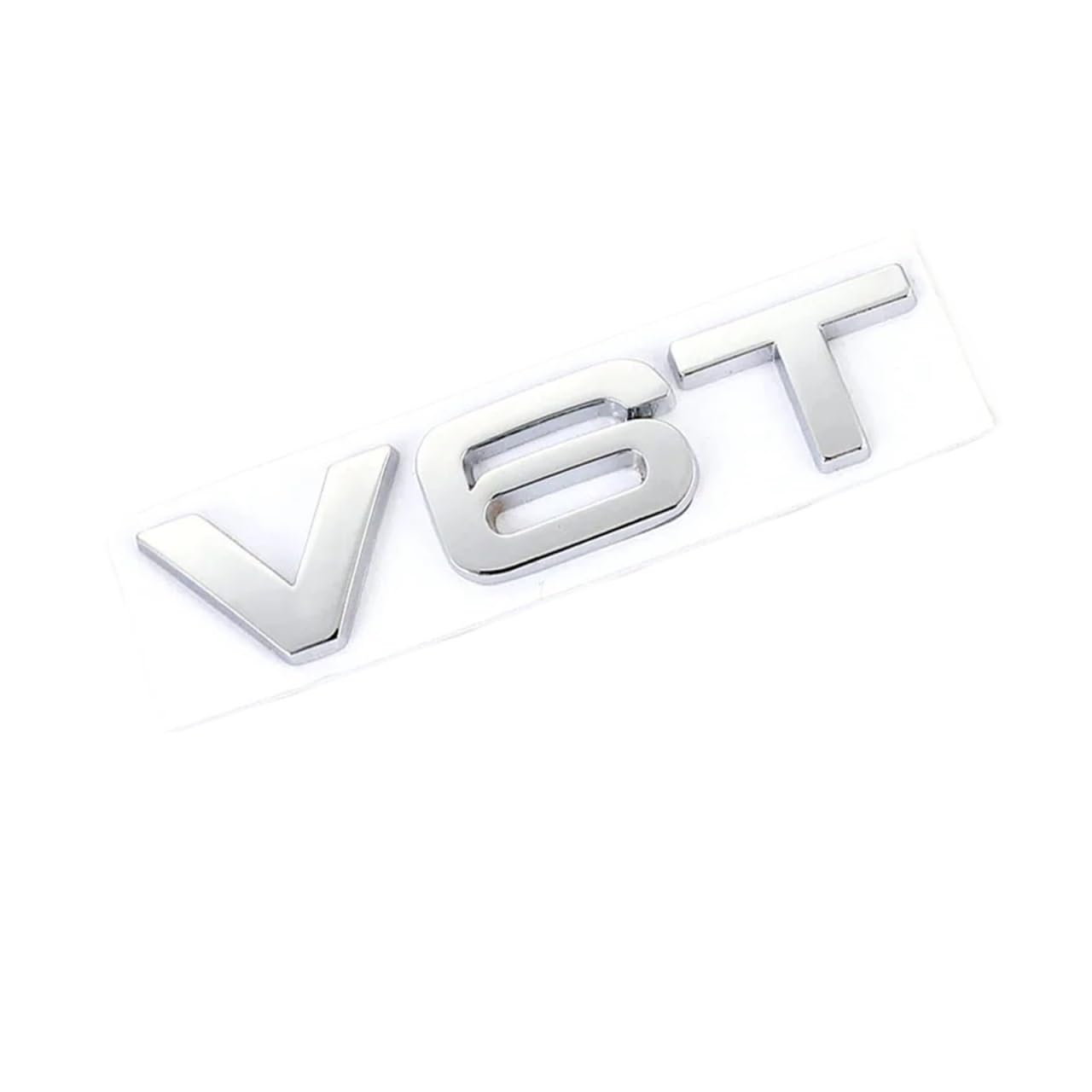 Autoaufkleber 3D V6T V8T Logo Metall Emblem Abzeichen Aufkleber Verschiebung Aufkleber Kompatibel mit S3 S4 S5 S6 S7 S8 A4L A5 A6L A7 Q3 Q5 Q7(Silver V6T) von QUPXBE