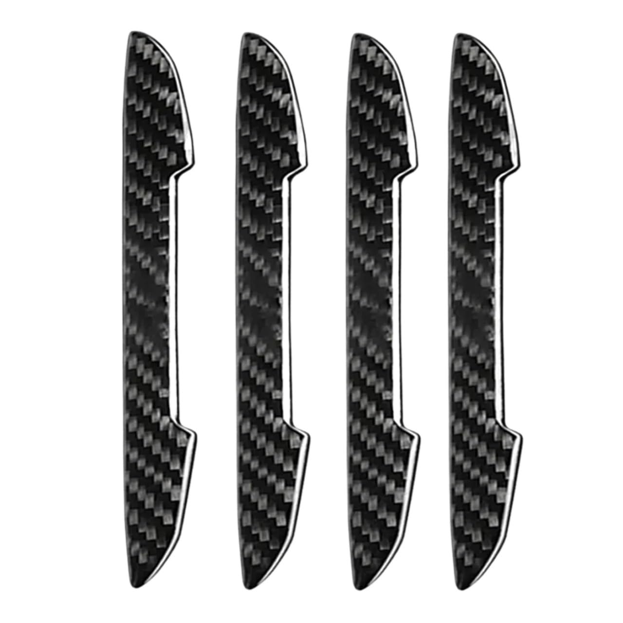 Carbon Fiber Look Autotür Schutzaufkleber Streifen Autokarosserie Rückspiegel Antikollisionsschutz Anti-Kratz-Aufkleber(4pcs Carbon Fiber) von QUPXBE