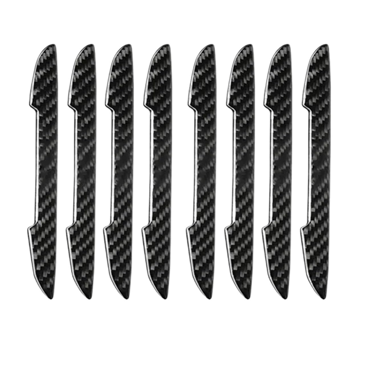 Carbon Fiber Look Autotür Schutzaufkleber Streifen Autokarosserie Rückspiegel Antikollisionsschutz Anti-Kratz-Aufkleber(8pcs Carbon Fiber) von QUPXBE