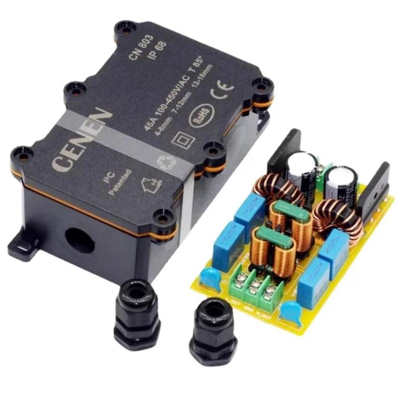 QUR 20A EMI-Leistungsfilter für Elektromagnetische Interferenzen, Vierstufige EMV-Frequenzleistungsfilterung für Audio-Leistungsverstärker von QUR