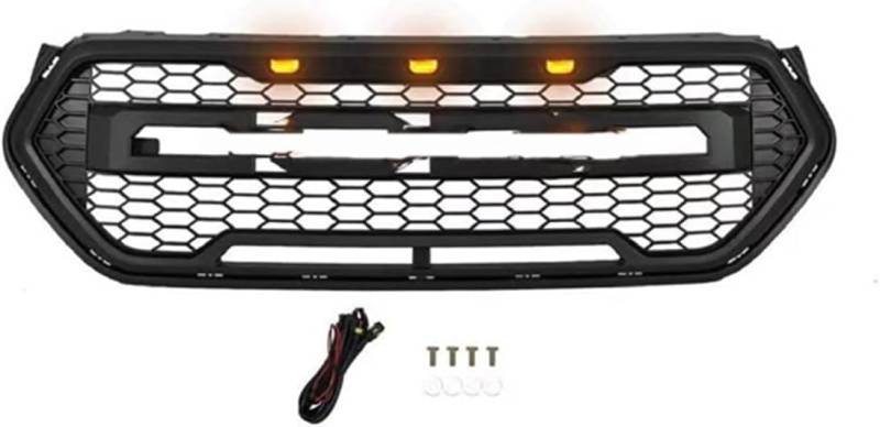 Frontstoßstange Gitter Kühlergrill für Ford Escape Kuga 2017-2019,Auto Frontgrill Dauerhaft Front Grill Renngrill Frontstoßstange Radiator Kühlergrille von QURAN