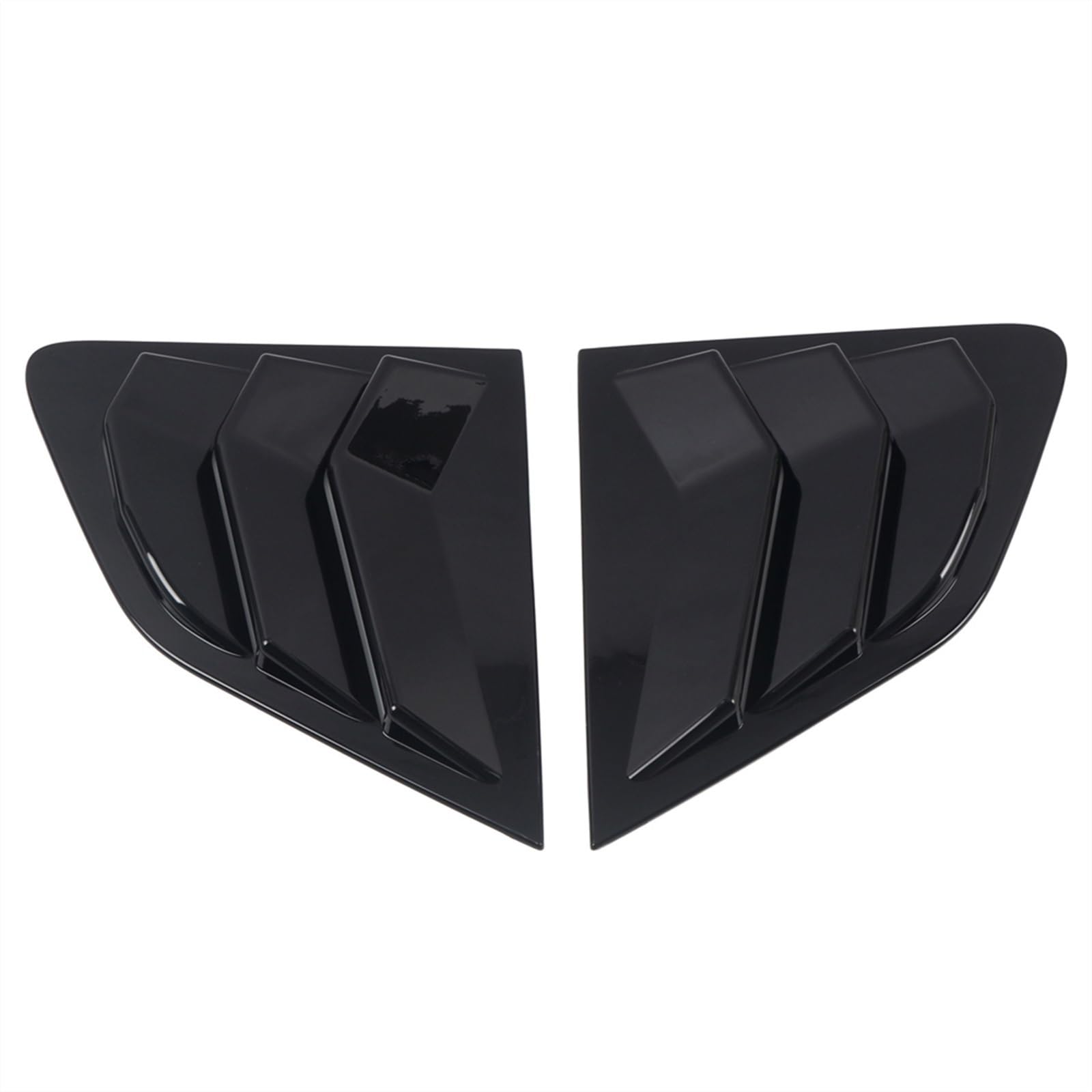 QUTALP 2 Stück Auto-Heckfenster-Lamellen-Fensterläden-Abdeckungsverkleidung, for NISSAN, for Qashqai, for J11 2015-2020 ABS Jalousie für Heckscheibe(Glossy Black) von QUTALP