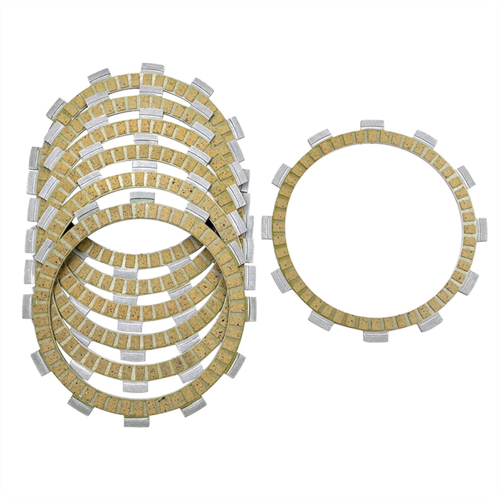 QUTALP Motorradteile Papierbasis Kupplungsreibscheibenplatten, for Hyosung, TE450 Rapier GT650 S/R GV650 Aquila ST700 Bremsscheibenrotor für Motorräder von QUTALP