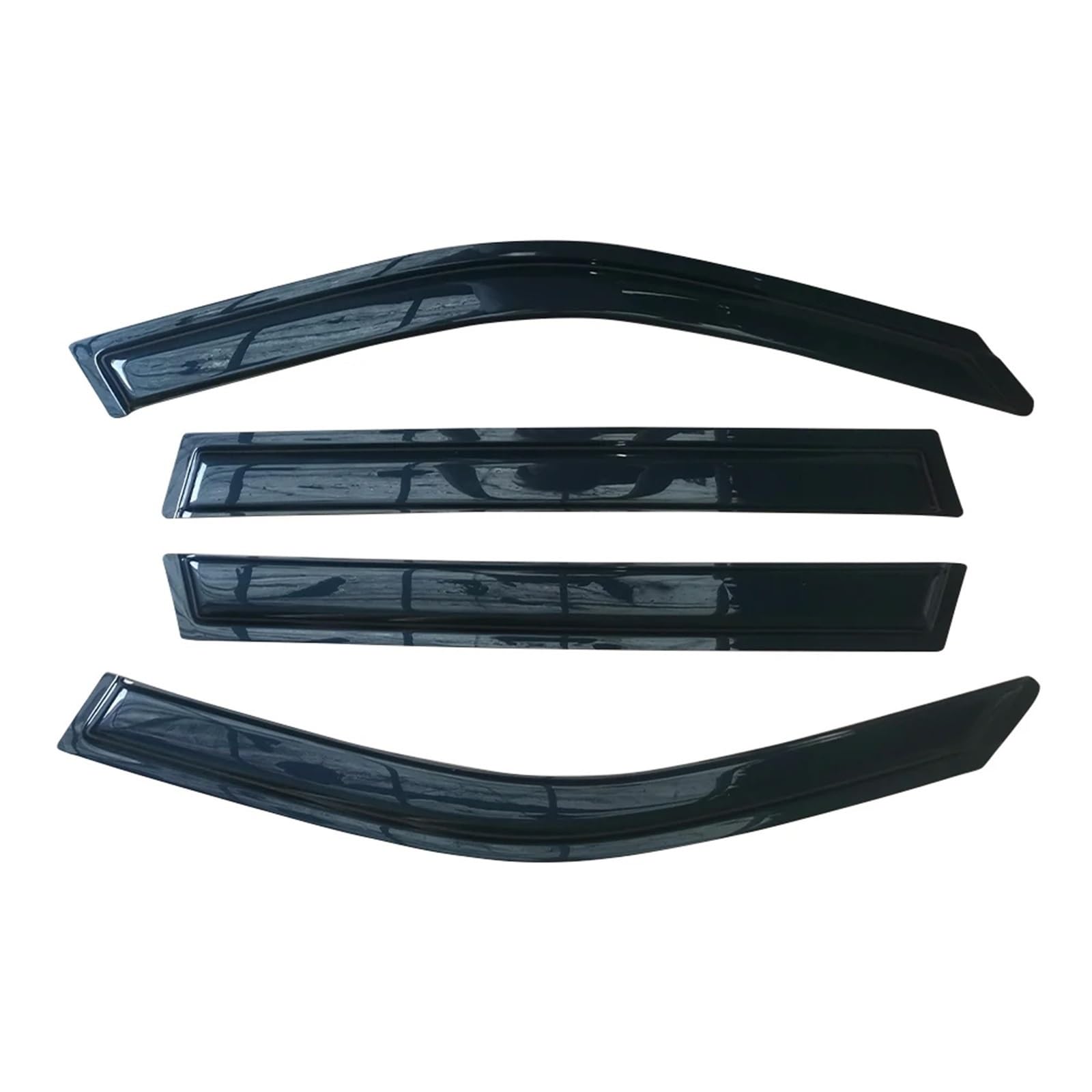 QUTALP for BMW, X3 E83 F25 2004-2017 Auto-Seitenfenster-Windabweiser, Visiere, schwarzer Regenschutz, Türvisier, Lüftungsschirme, dunkles Lüftungsvisier Auto-Windabweiser(for BMW X3 E83 04-10) von QUTALP