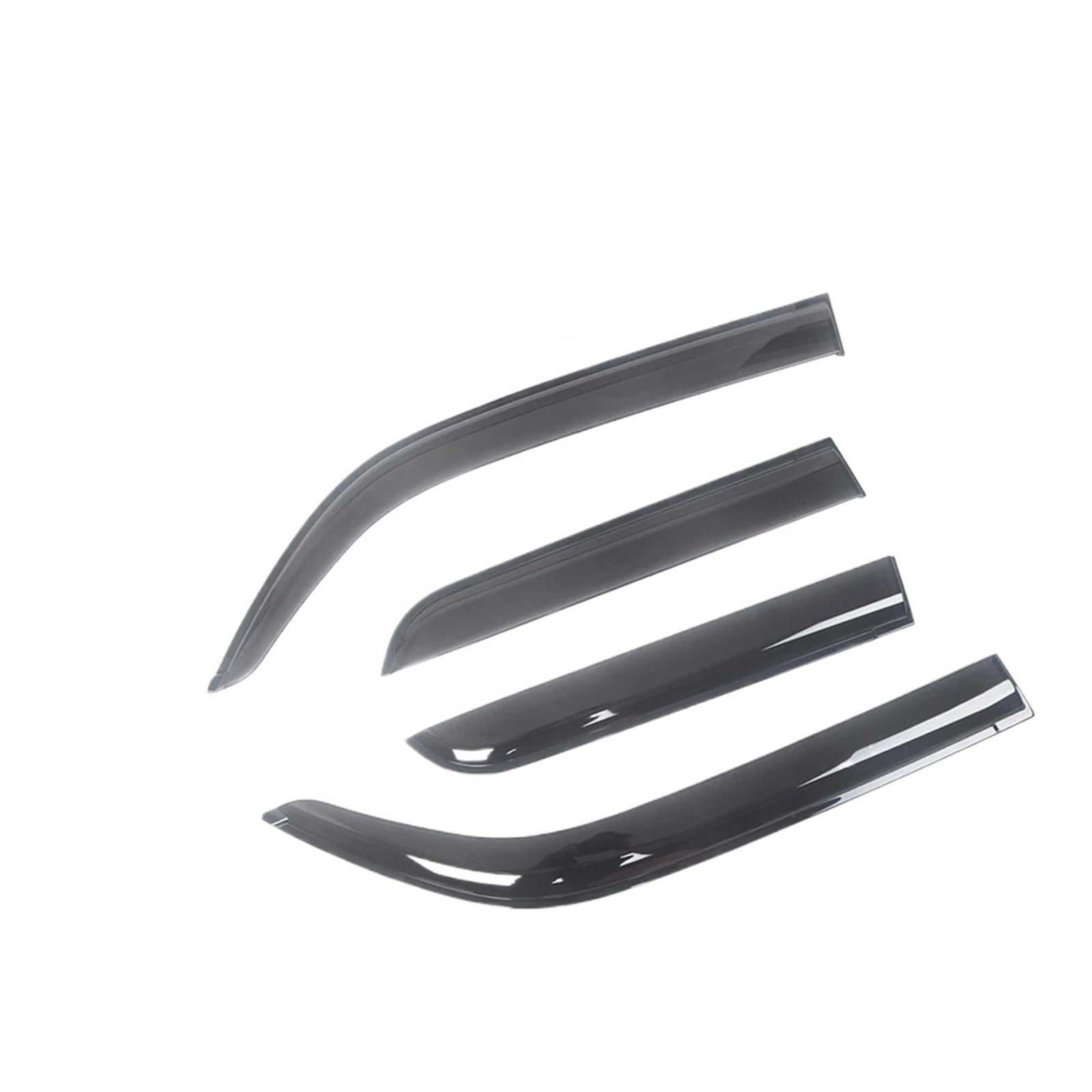 QUTALP for Chevrolet, Colorado 2004-2021 Auto Schwarz Getönte Auto Seite Fenster Visier Wache Vent Markisen Unterstände Regen Schutz Tür Ventvisor Auto-Windabweiser(for 15-21 CREW CAB) von QUTALP