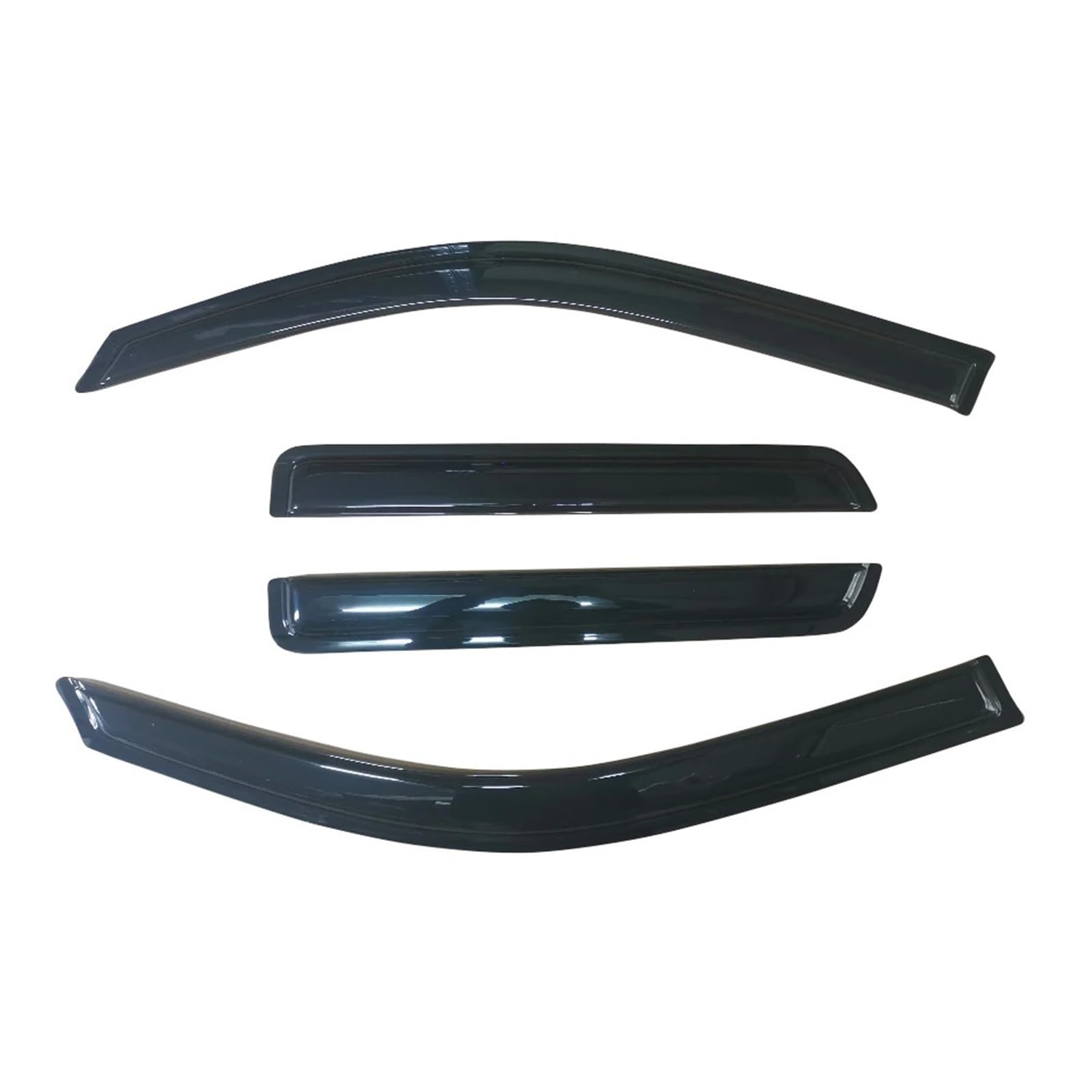 QUTALP for Chevrolet, Trailblazer 2002-2009 Auto Schwarz getöntes Seitenfenster-Visier Schutzgitter Lüftungsmarkisen Unterstand Regenschutz Tür Ventvisor Auto-Windabweiser(TRAILBLAZER 02-09) von QUTALP