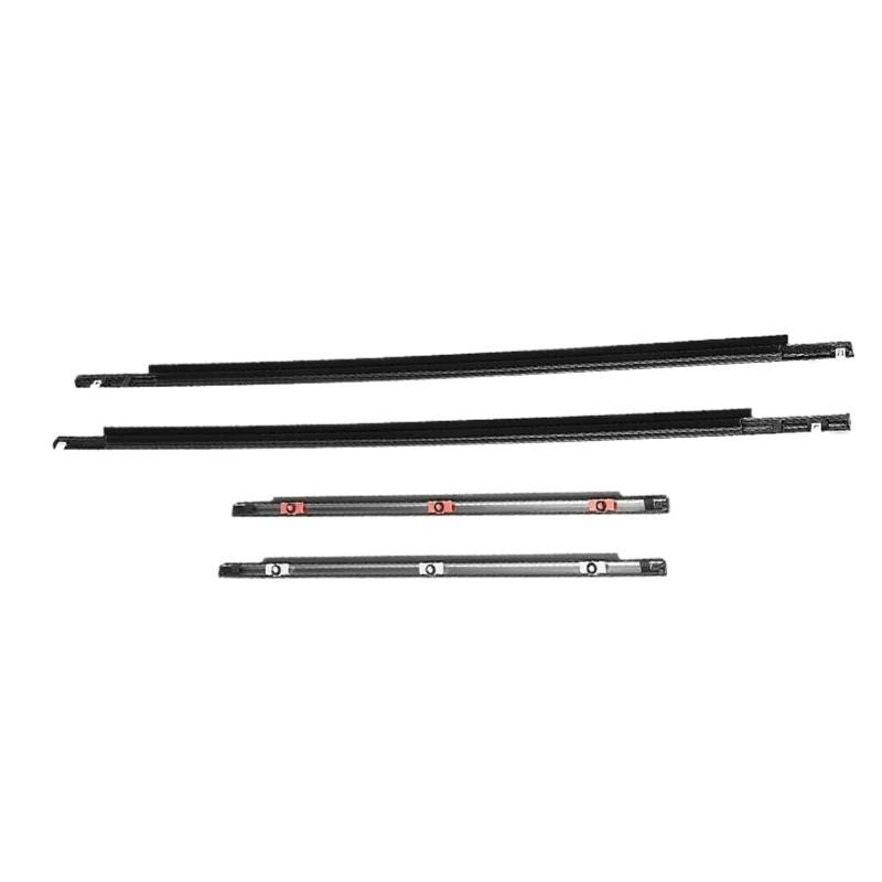 Auto-Dichtungsstreifen 4Pcs Fenster Dichtungen VORNE Und HINTEN Schwarz Seite Tür Äußere Glas Moulding Trim Dichtung Für Toyota FJ Für Cruiser 2007-2014 Kantenschutz von QUTBAG