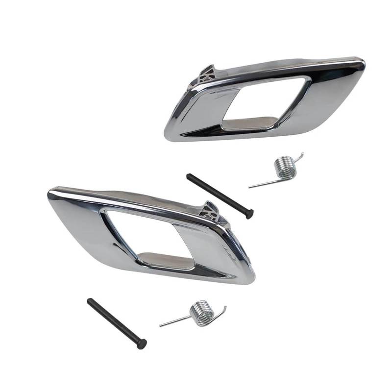 QUTBAG Auto Innentürgriff Trim Grau Und Schwarz Für Ford Ranger T6 2012-2021 & Everest 2015-2021 2020 2019 2018 2017 2016 Auto Türgriff Innen (Size : 1 Pair Chrome) von QUTBAG