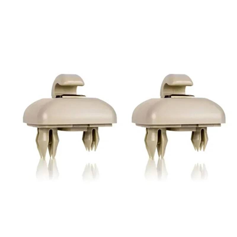 Auto Sonnenblende 2PCS Auto Innen Sonnenblende Kappe Clip Haken Befestigungs Clips Für A1 Für A3 Für A4 Für A5 TT Innen Zubehör Sonnenblende(2pcsBeige) von QUTBAG