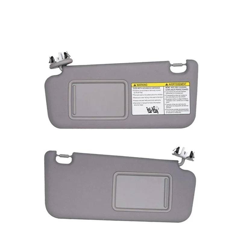 Auto Sonnenblende Auto-Sonnenblende Beige/Grau Links/rechts Fahrerseite Beifahrerseite Für Toyota Für RAV4 2006 2007 2008 2009 2010 2011 2012 2013 Sonnenblende(Grey 1 Pair) von QUTBAG