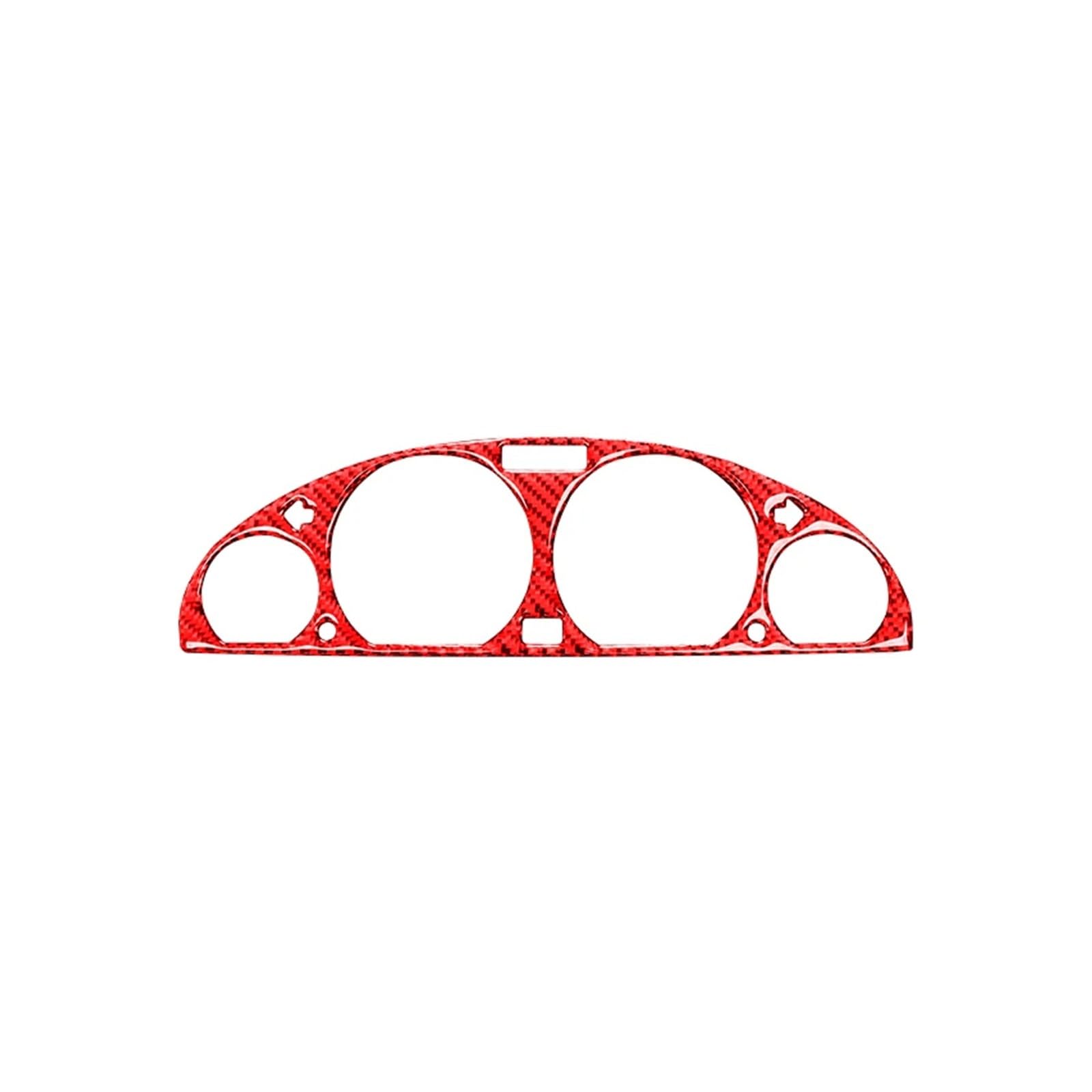 Console Panel Für 3er E46 M3 1999-2004 Zubehör Carbon Fiber Innenausstattung Auto Tacho Surround Dekor Rahmen Zierleiste Aufkleber Konsolenverkleidung(Rot) von QUTBAG