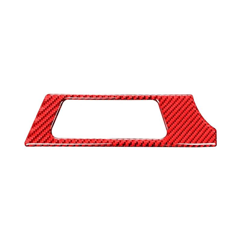 Console Panel Für 3er E90 E92 E93 2005-2012 Zubehör Kohlefaser Auto Fahrersitz Klimaanlage Auslass Verkleidung Aufkleber Konsolenverkleidung(Rot) von QUTBAG