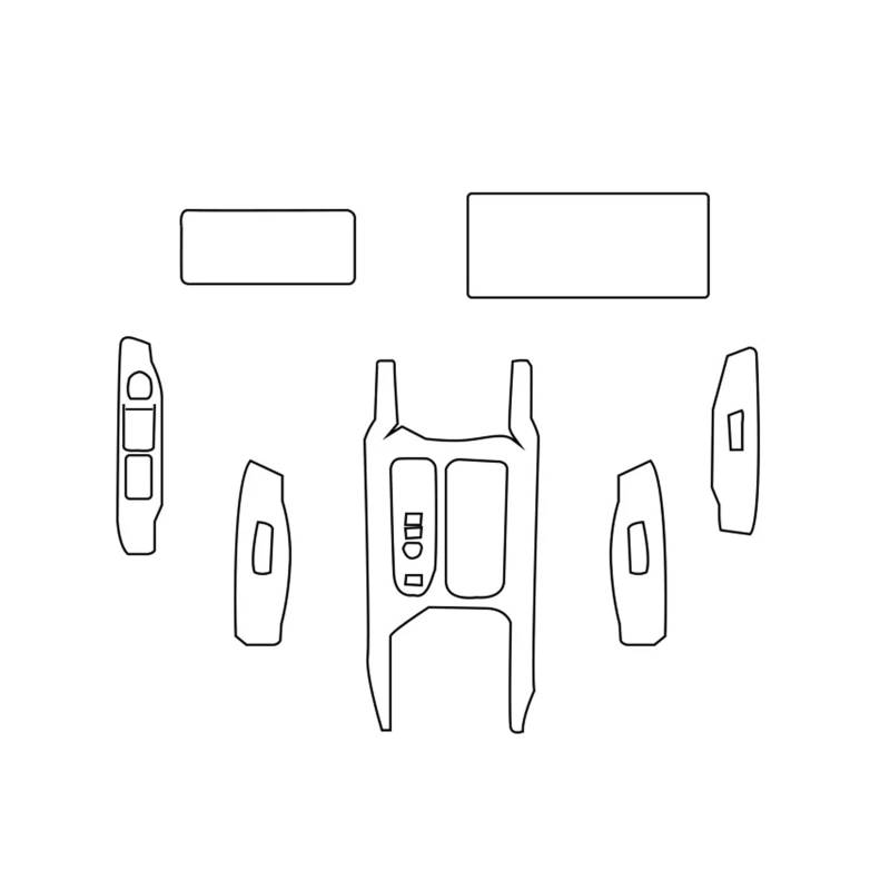 Console Panel Für Geely Für Okavango L 23-24 Autokonsole TPU-Aufkleber Abdeckung Innenarmaturenbrett Verkleidung Filmverkleidung Schutzzubehör Konsolenverkleidung von QUTBAG