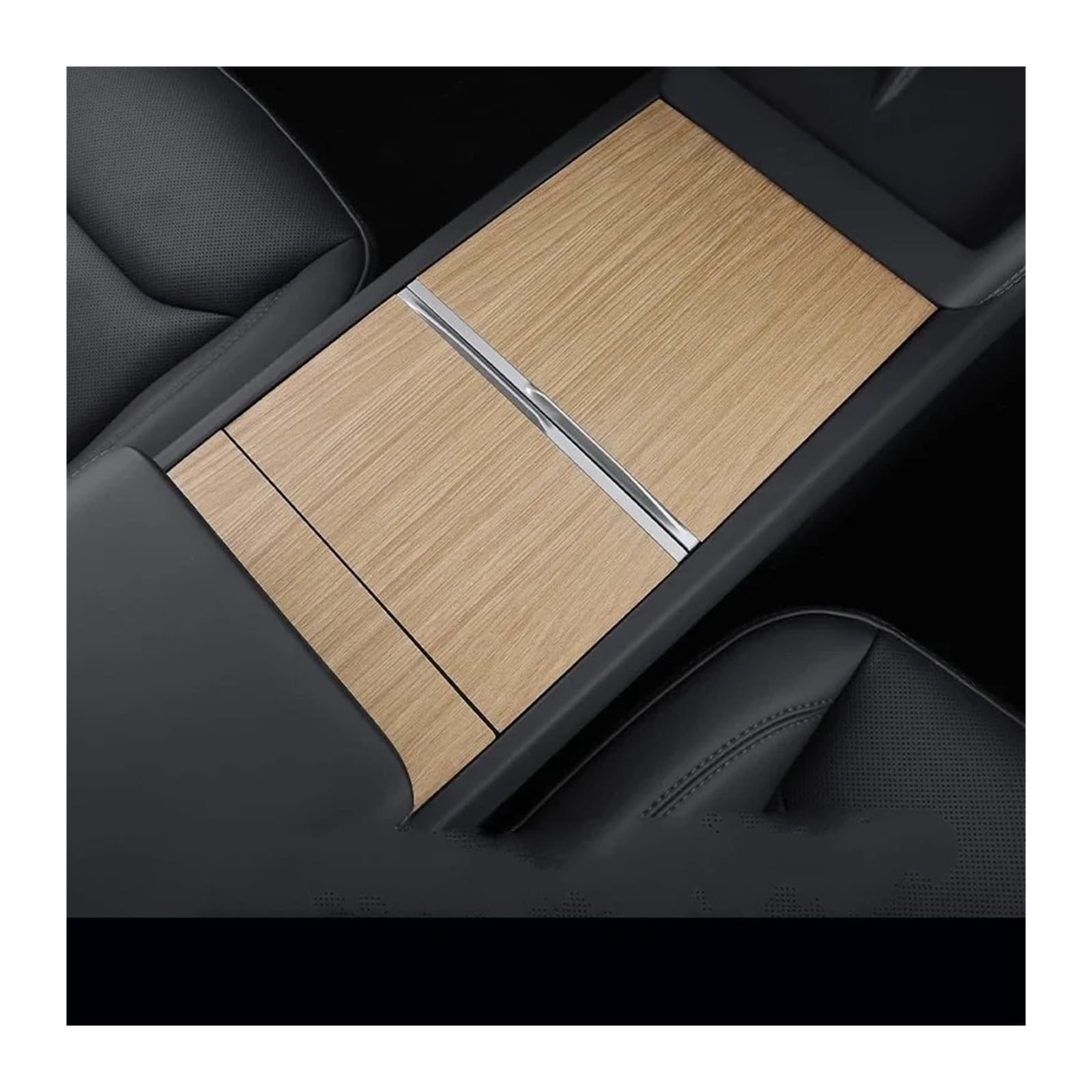 Console Panel Für Tesla Für Modell 3 Mittelkonsolenverkleidung Aufkleber Holzmaserung Film Carbon Zentralsteuerungsabdeckung Autoinnenausstattung Konsolenverkleidung(Wood Grain) von QUTBAG