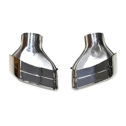 Spitze Schwanz Schalldämpfer 304 Edelstahl Für 5 Series G30 G31 530i 528i 530i Auto Auspuffrohr Endrohr Quadrat Spitze Schalldämpfer Spitze(Silver A) von QUTBAG