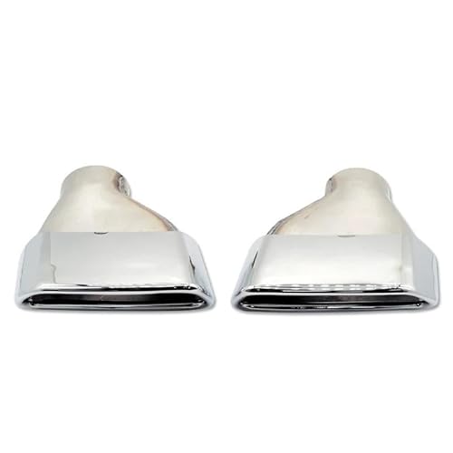 Spitze Schwanz Schalldämpfer 304 Edelstahl Für 5 Series G30 G31 530i 528i 530i Auto Auspuffrohr Endrohr Quadrat Spitze Schalldämpfer Spitze(Silver B) von QUTBAG