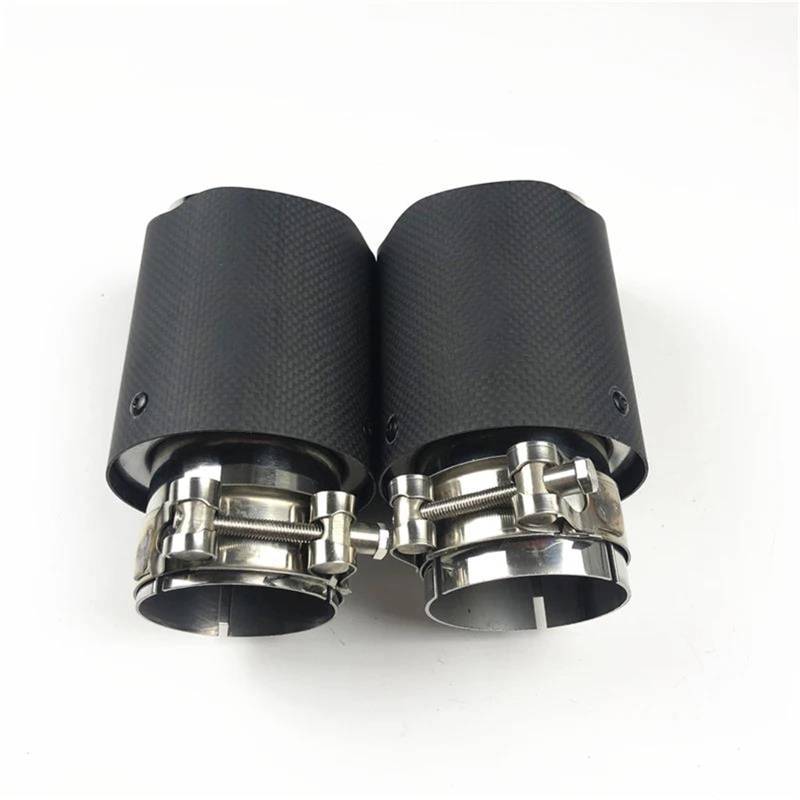 Spitze Schwanz Schalldämpfer Universal Auto Auspuff Tipps Schalldämpfer Rohr Modifizierte Matte Carbon Faser Rohr 63-76/89/101/114mm(63-101mm) von QUTBAG