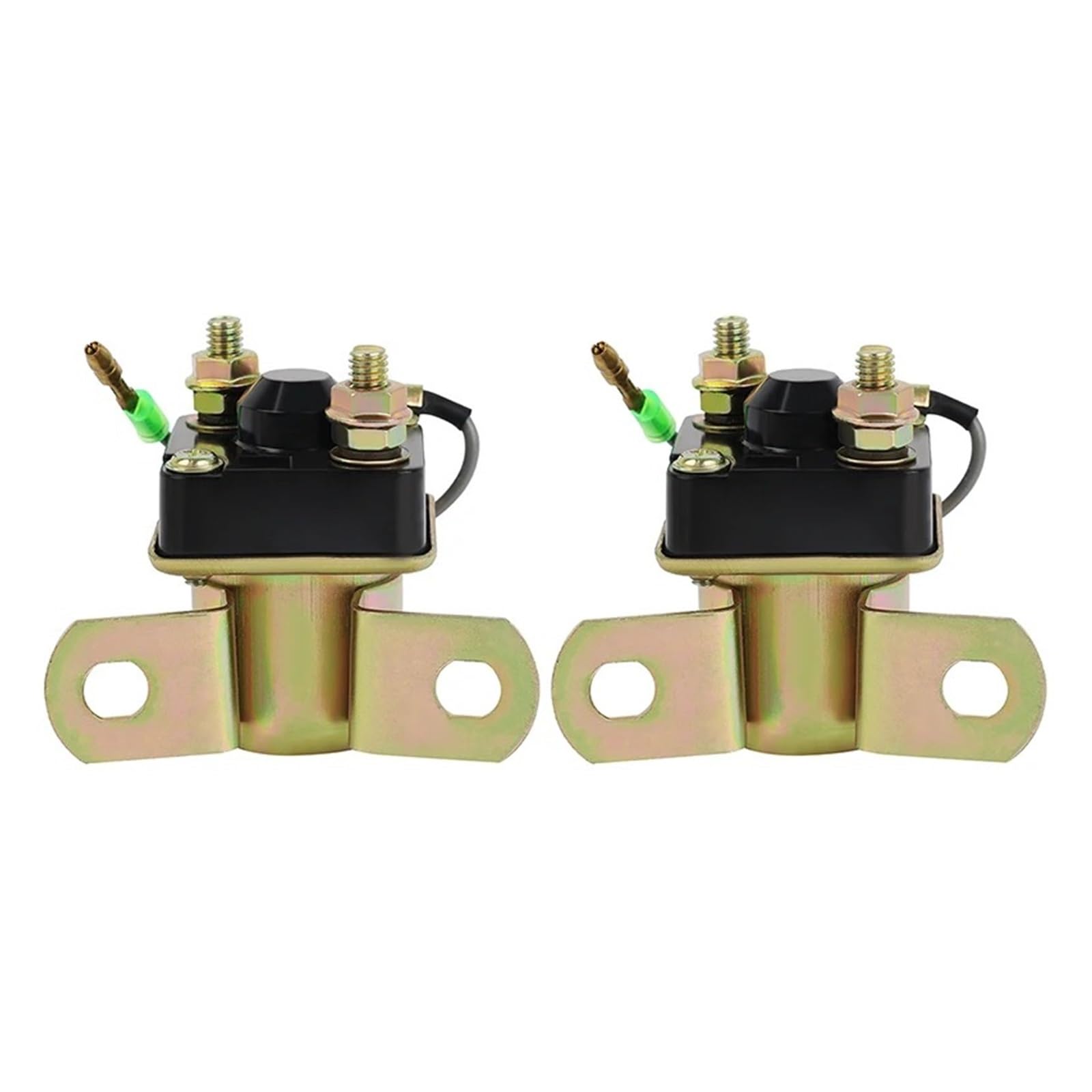 Starter 1/2-teiliges Motorrad-Starter-Magnetrelais Für Suzuki GS 250 400 425 450 500 550 650 750 850 1000 1100 Anlasser Motor(2piece) von QUTBAG