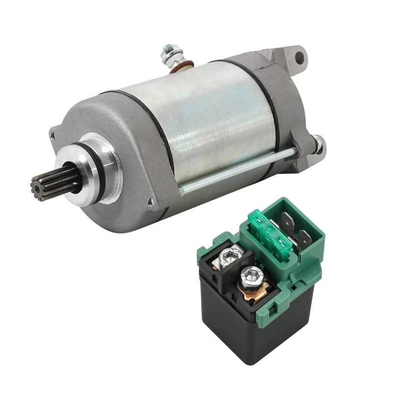 Starter 31200-MBA-600 35850-MT4-003 Startermotor- Und Relaissatz Für Shadow ACE 750 VT750C 98–99, VT750CD 1998–2003 31200-MBK-J01 Anlasser Motor von QUTBAG