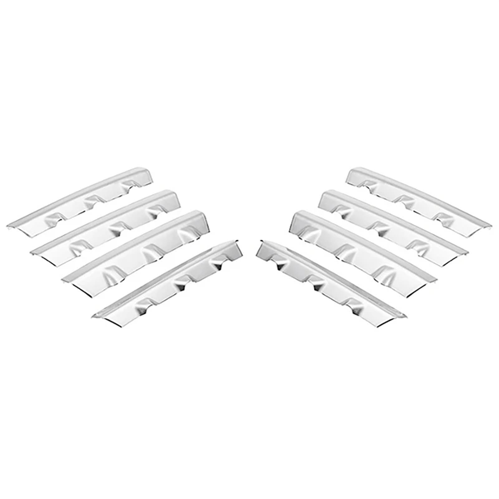 QUYIFUN [Replacement] ABS-Chrom-Kühlergrill-Zierabdeckung vorne in der Mitte, 8 Stück, for Nissan for Qashqai J10 2008–2011, Auto-Styling von QUYIFUN