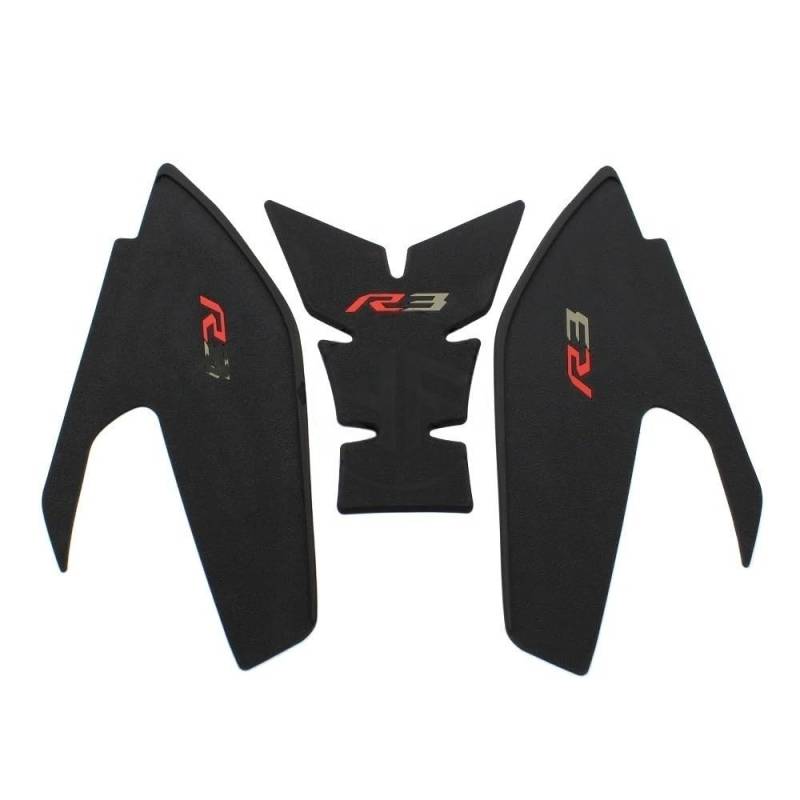 Aufkleber für den Motorradtank Motorrad Kraftstoff Tank Pad Aufkleber Schutz SI Cals Für YZFR3 2019 2020 2021 2022 2023 Aufkleber Motorrad von QUZVYT