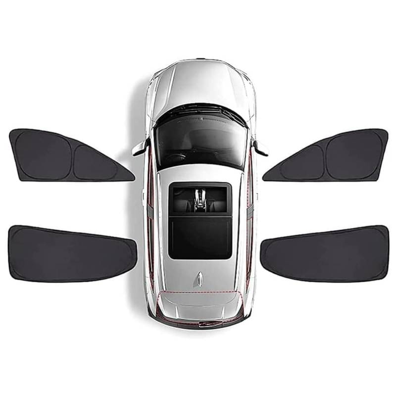 Auto Sonnenschutz für Seitenfenster,für Audi A4 B8 mit UV Schutz Blendschutz Sonnenschutz,Sonnenblende Zubehör,C/4pcs von QVBGFF