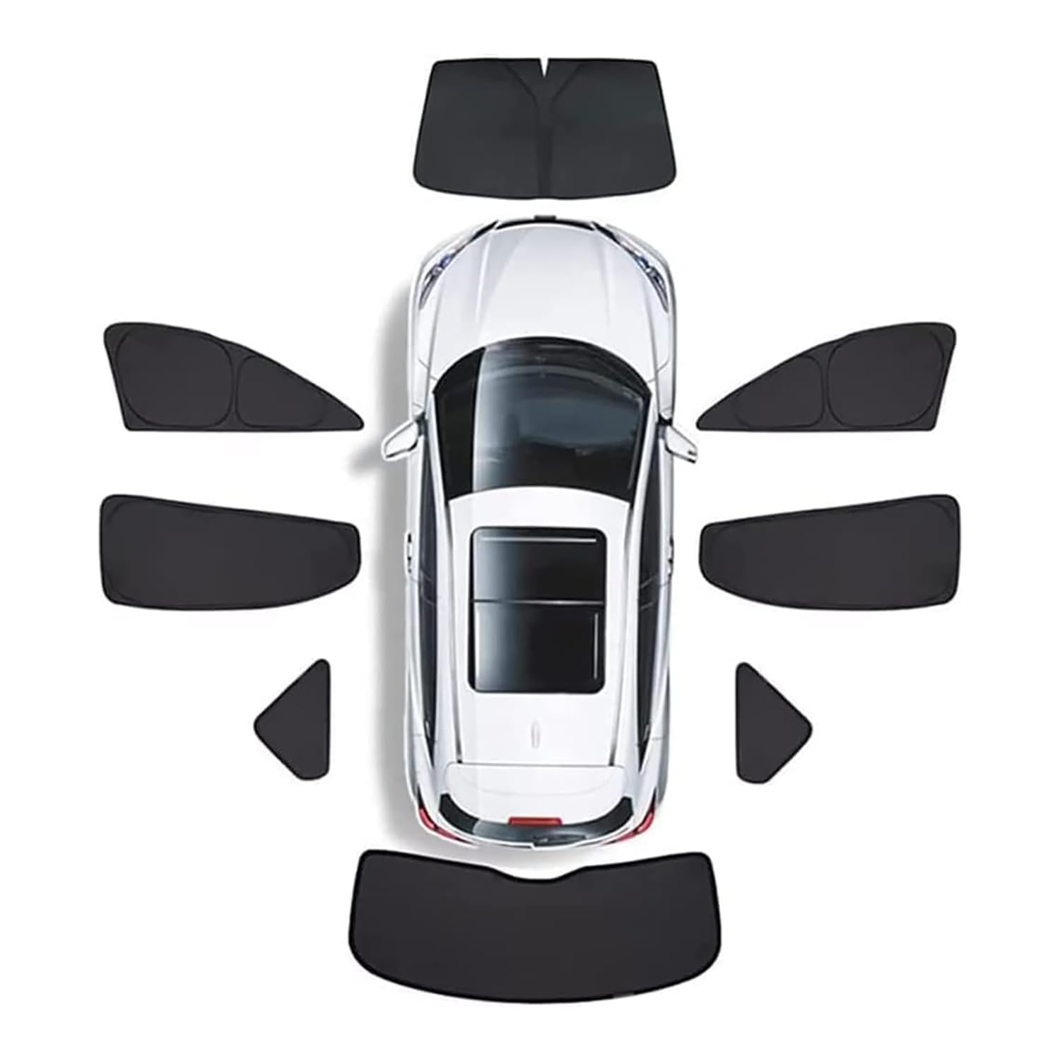 Auto Sonnenschutz für Seitenfenster,für BMW X1 U11 2023-2024 mit UV Schutz Blendschutz Sonnenschutz,Sonnenblende Zubehör,E/8pcs von QVBGFF