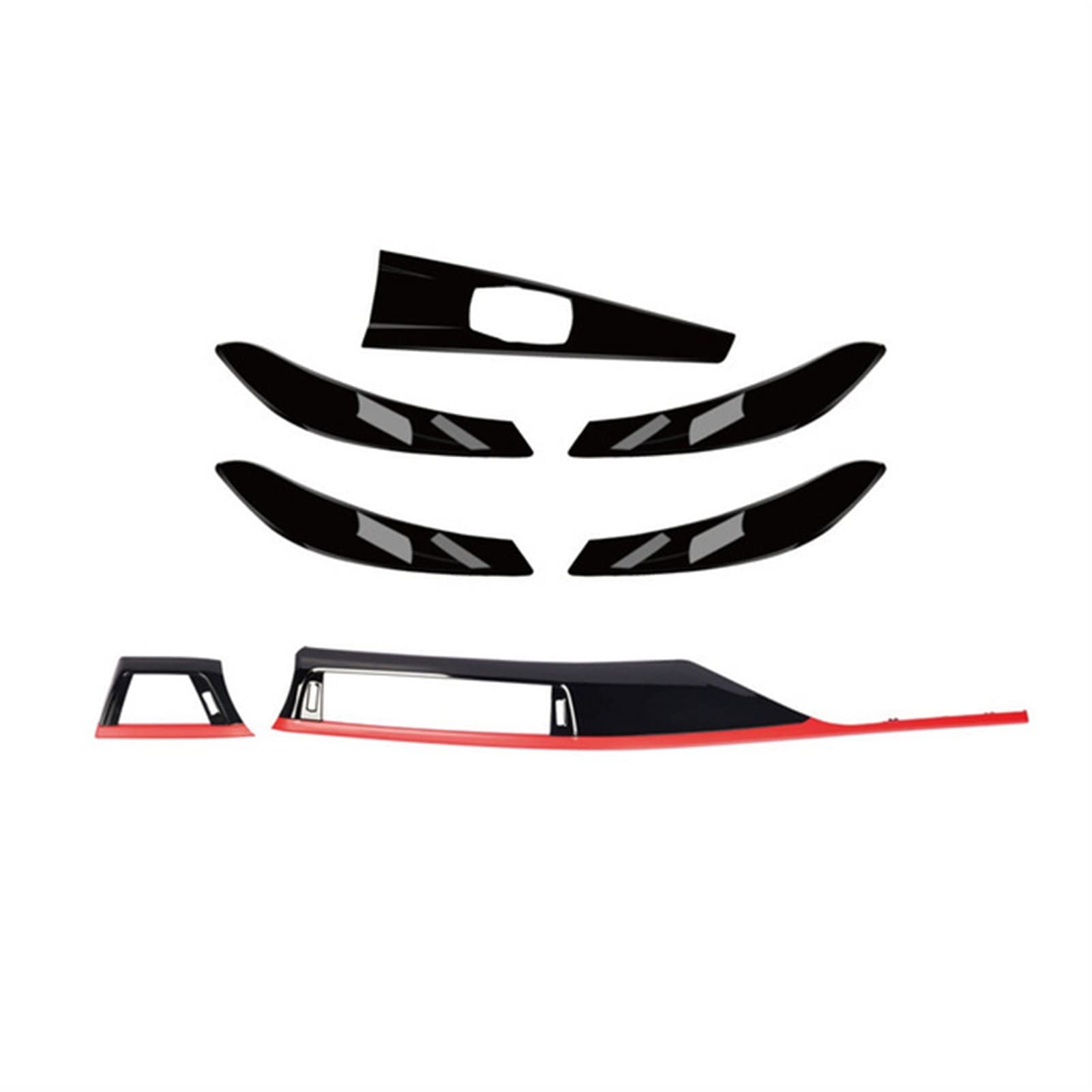 7 Teile/Set Türgriff Abdeckplatte Lüftungsgitter Für BMW F30 F31 F34 F36 3/4 Serie 320i 325i 328i 2012-2018 Autozubehör(Sports Red) von QVQOJCTH