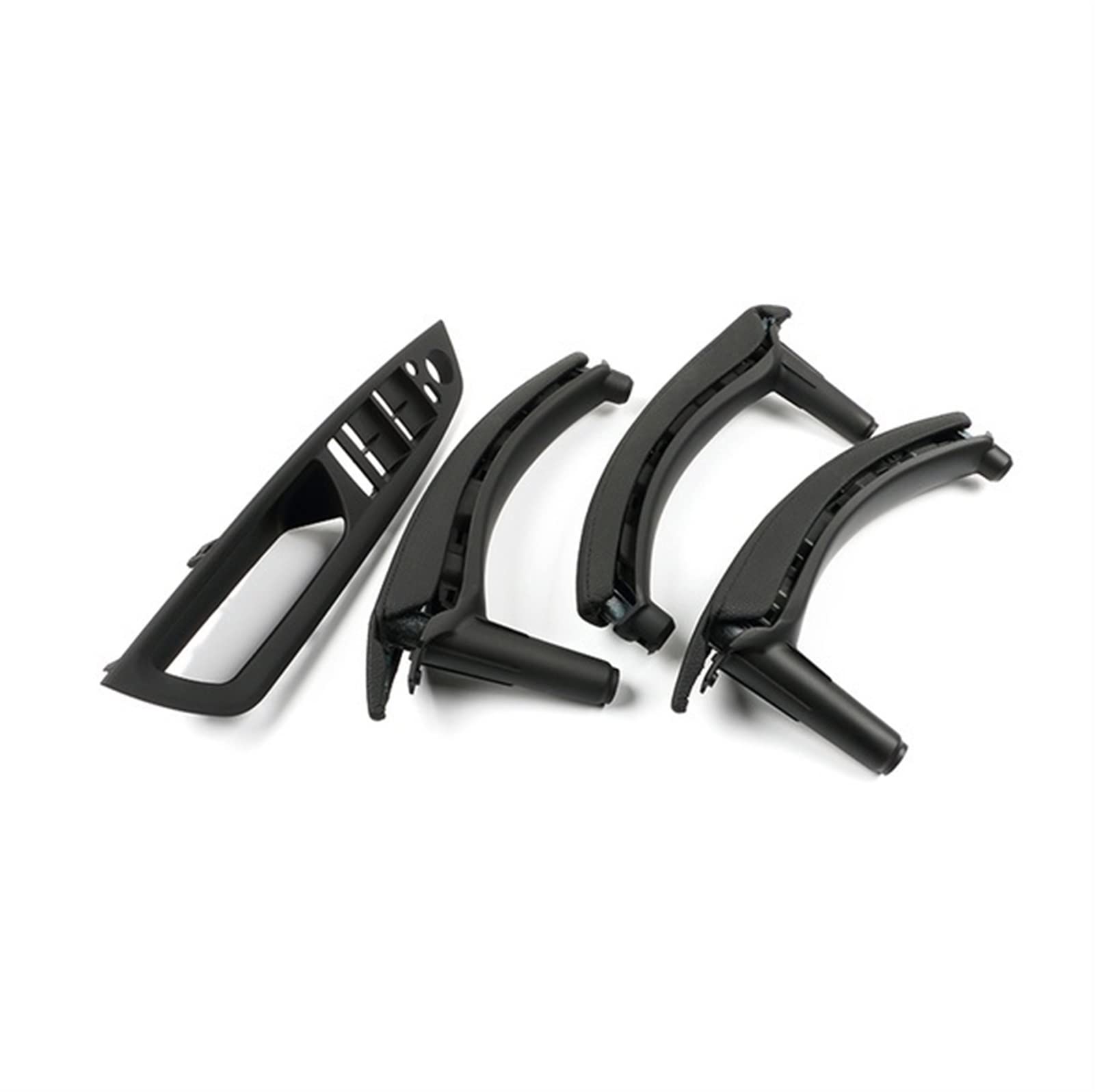 7Pcs LHD RHD Auto-Innentür-Leder-Zuggriff-Klammer-Ordnungs-Abdeckung Für BMW E70 E71 X5 X6 2007-2013 Autozubehör(Black LHD) von QVQOJCTH