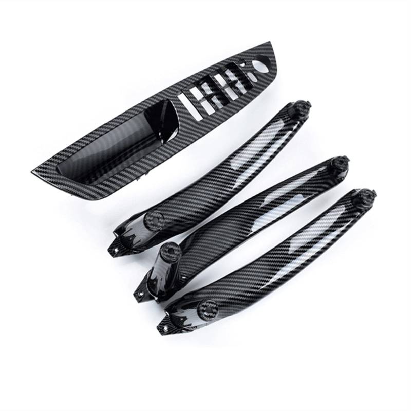 Auto Innen Carbon Tür Armlehne Griff Innenverkleidung Verkleidung Für BMW E70 E71 E72 X5 X6 2007 2008-2013(LHD 4Pcs) von QVQOJCTH