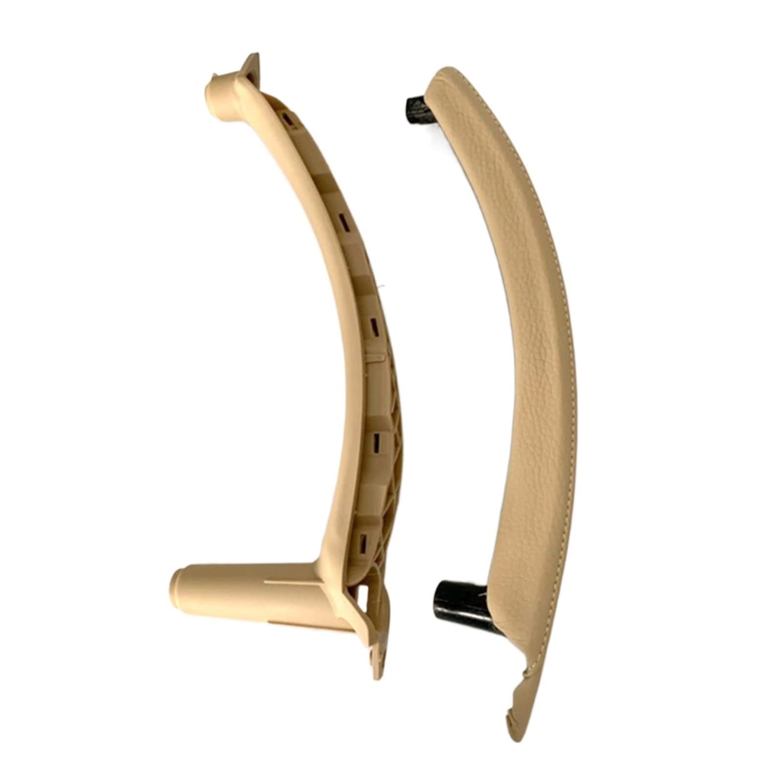 Auto Links Rechts Innentür Armlehne Griff Innenverkleidung Pull Trim Cover Leder Für BMW E70 E71 X5 X6(A Set of beige Right) von QVQOJCTH