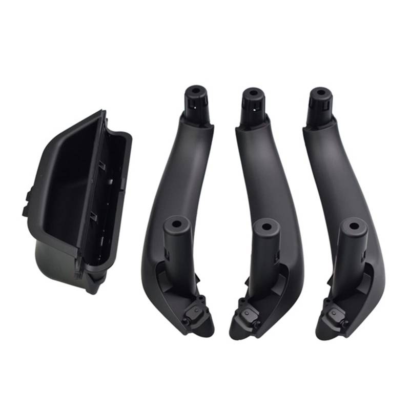 Für BMW X3 X4 F25 F26 2010-2017 Schwarze Innentür Armlehne Innen Zuggriff Zugverkleidung Komplettset Montage(Black-4pcs) von QVQOJCTH