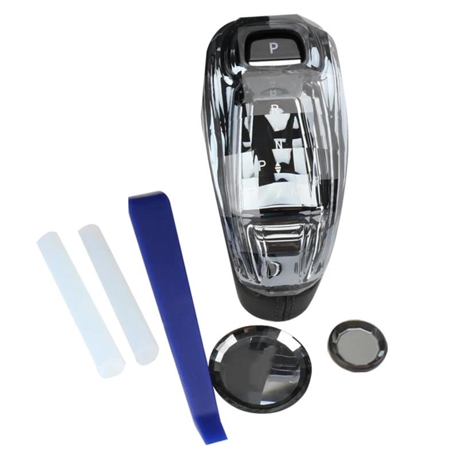 Für Cadillac CT5 CT6 XT4 XT5 XT6 3-teiliges Set Kristall-Schalthebel Schaltgriff Schaltknauf Schaltstange von QVQOJCTH